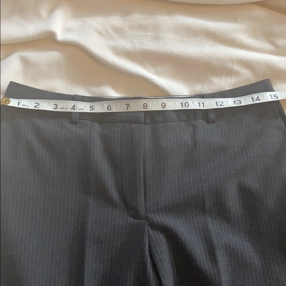 Charcoal pinstripe blazer  pants suit wool blend - Picture 10 of 12